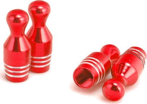 Oto Araba Sibop Kapağı Seti Metal Bowling 4'lü Set Kırmızı