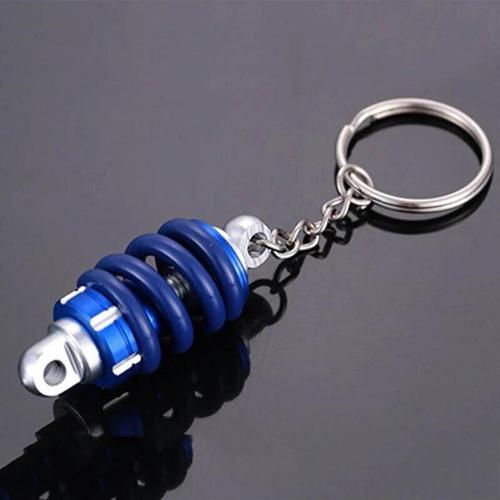 Oto Araba Anahtarlık Coilover Ayarlanabilir Mavi Siyah Yaylı Metal