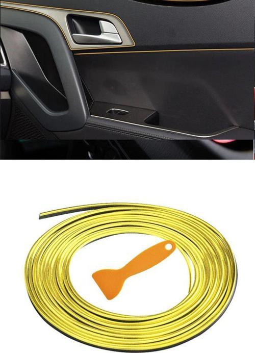 Trim Fitil Gold Yeni Nesil Araç Içi Ip Şerit Balık Sırtı Nikelajlı 5 Metre