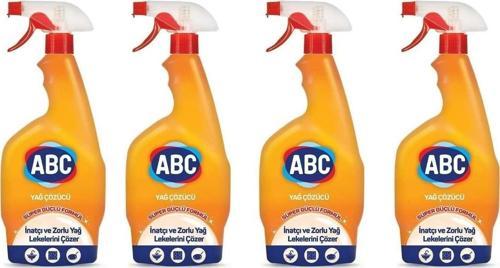 Yağ Çözücü (Yağ Sökücü) Sprey 750 ml x 4 Adet