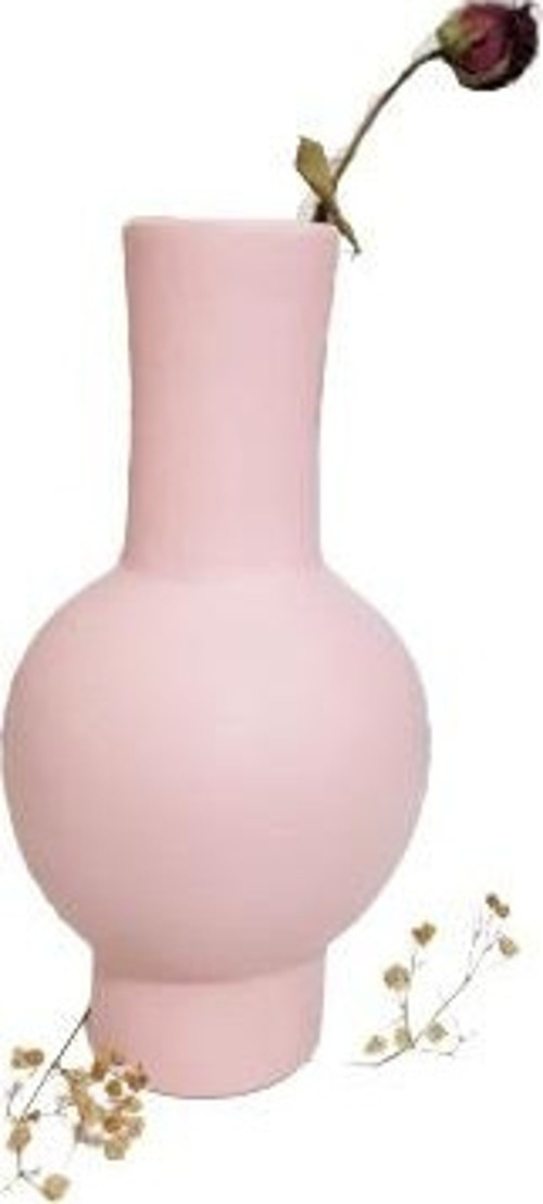 RODRİGO SERAMİK VAZO, PEMBE, 25X13