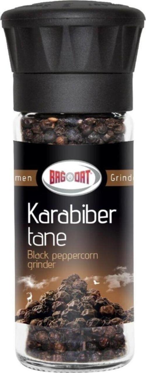 Karabiber Tane Değirmen Kapaklı Cam Şişe 50 Gr