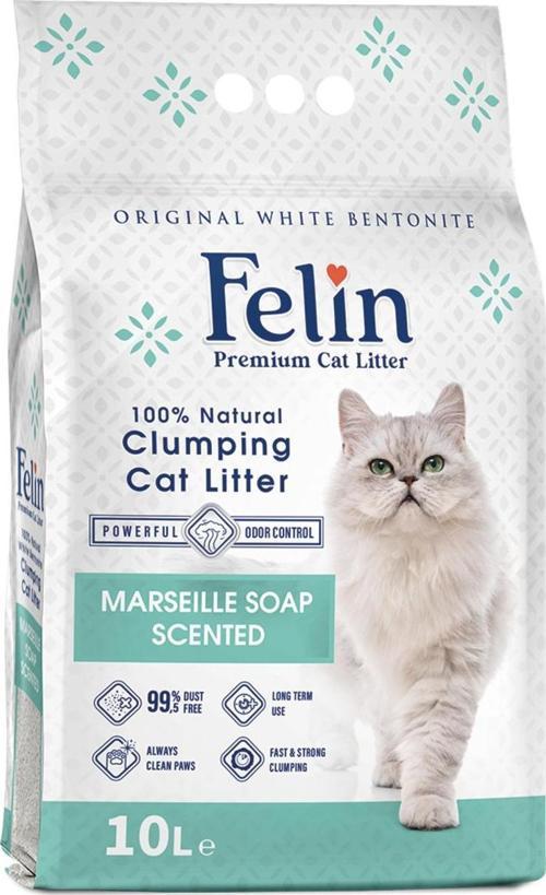 Marsilya Sabunu Kokulu Topaklanan Kedi Kumu 10L