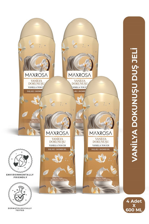 Vanilya Duş Jeli 600 ml x 4 Adet