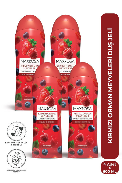 Orman Meyveleri Duş Jeli 600 ml x 4 Adet
