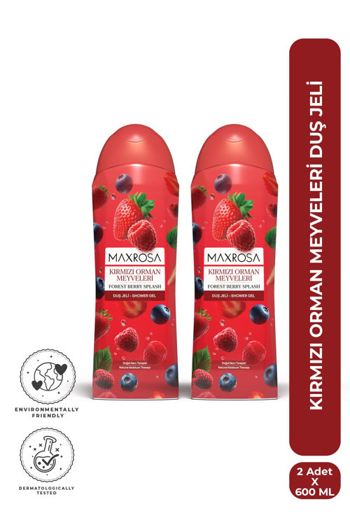 Kırmızı Orman Meyveleri Duş Jeli 600 ml x 2 Adet