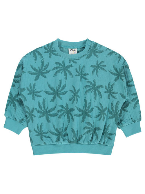 Palmiye Empirme 3-18 Ay Sweatshirt - Yeşil