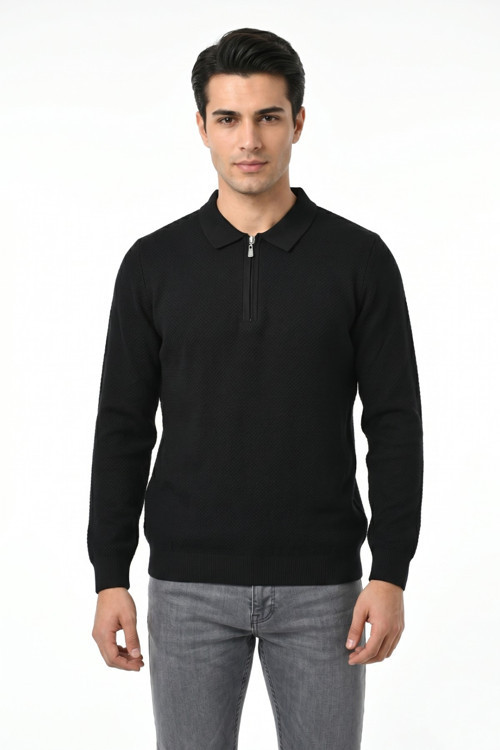 Erkek Spor Polo Yaka Mevsimlik Kazak BGL-ST05443