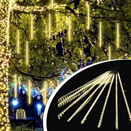 10'lu 45 cm Plastik Meteor LED USB 2M Kablo Sarı Renk Ağaç Işığı – Renk Değiştiren Asmalı Dekoratif