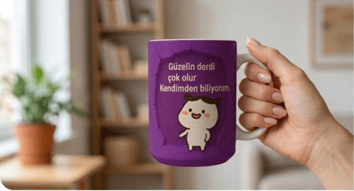 3 Boyutlu Görsel Baskılı Kupa Bardak — Modern ve Etkili Bir Tasarım ☕