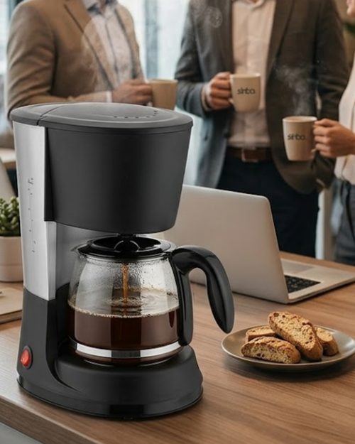 tekno Ev ve Ofis İçin Filtre Kahve Makinesi 12 Fincan Kapasiteli Kahve Makinesi 2026