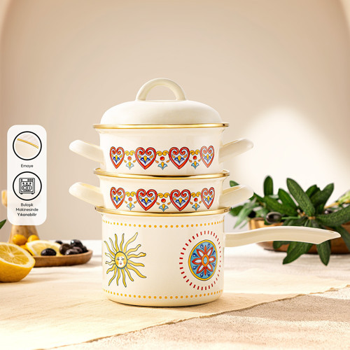 Solemar Emaye Midi Set 14 cm
