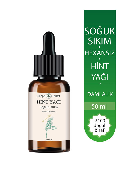 Hint Yağı 50 ml | Hekzansız | Soğuk Sıkım | Pratik Kullanım | Cam Şişe | Doğal Bakım Yağı