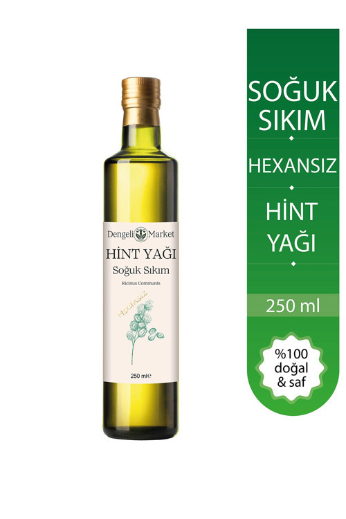 Hint Yağı 250 ml | Hekzansız | Soğuk Sıkım | Cam Şişe | Doğal Bakım Yağı