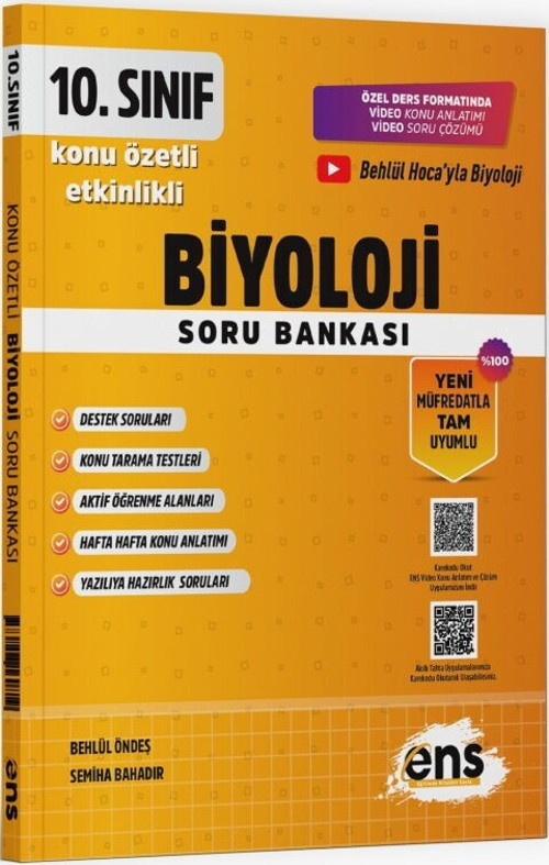 10. Sınıf Biyoloji Etkinlikli Soru Bankası ENS Yayıncılık