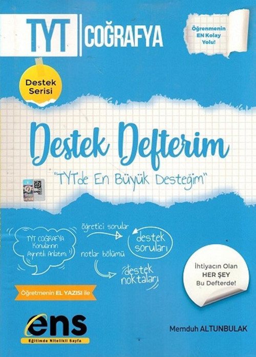 TYT Coğrafya Destek Defterim ENS Yayıncılık