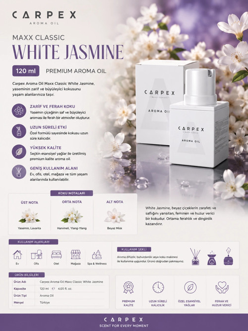 Aroma Oil 120 ml Maxx Classic White Jasmine