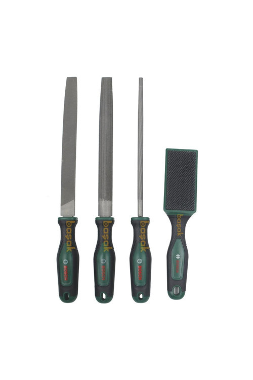 200 mm 3’lü Metal Eğe Seti 8" Orta Diş + Eğe Fırçası 1600A034GM