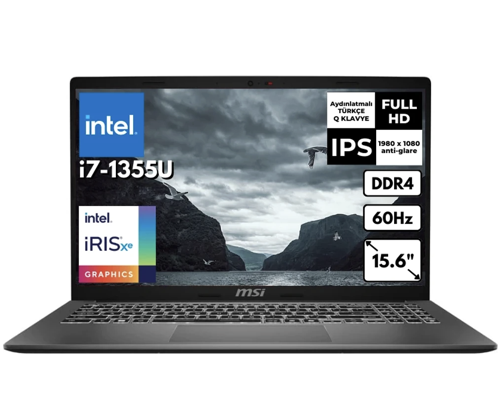 MSI Modern 15 i7-1355U 32 GB 2 TBSSD 15.6" FHD W11P Notebook F13MG-098XTRB32