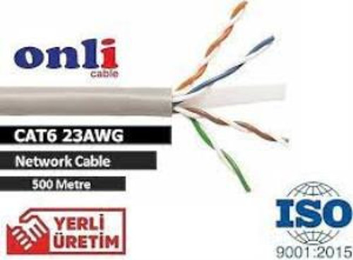 ER-6002 U-UTP 23 AWG CCA CU 500 Metre Cat6 Kablo