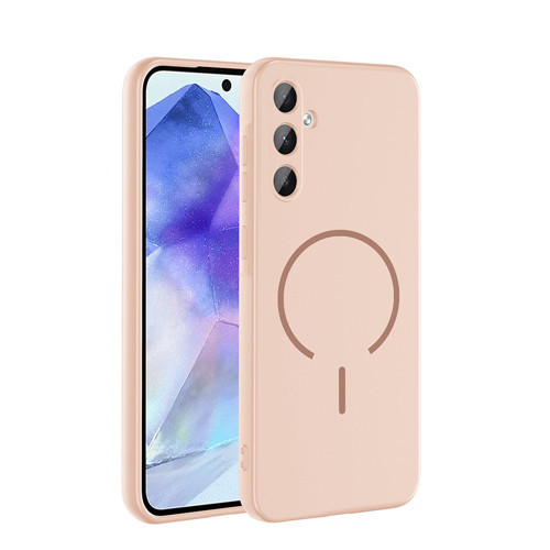 Galaxy A37 Kılıf M-safe Şarj Özellikli MKST Meta Kapak - Rose Pembe