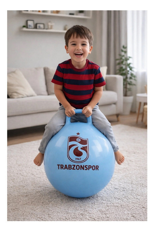 55 cm Lisanslı Trabzonspor Çocuk Plates Zıp Zıp Top 5684