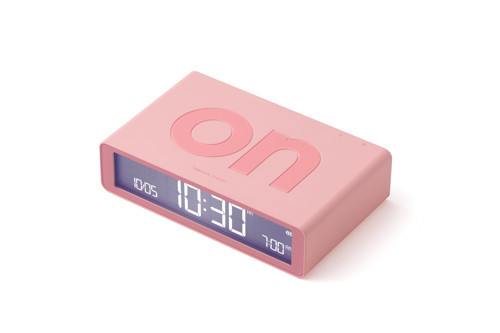 Flip Klasik Şarj Edilebilir Alarm Saat Pembe