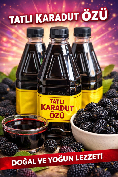 Doğal Karadut Özü 1000 ML