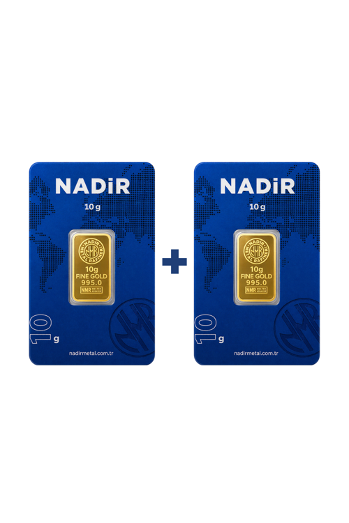 24 Ayar 20 Gram Külçe Altın (2 Adet 10 Gram Külçe Altın )
