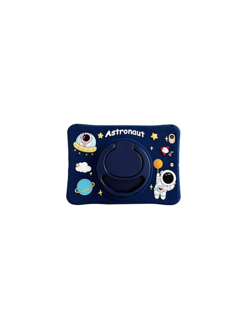 Samsung Galaxy Tab A9 8.7 (2023) Standlı ve Boyun Askılı Astronot Figürlü Çocuk Tablet Kılıf SM-X110/X115/X117