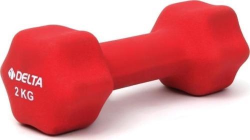 2 Kg x 1 Adet Deluxe Neopren Kaplı Kırmızı Demir Dambıl