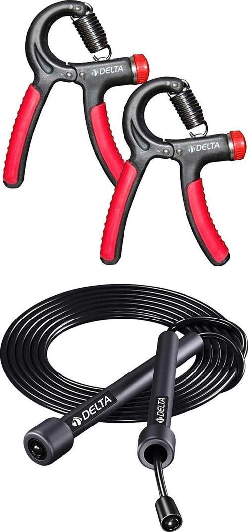 5-60 Kg Sertlik Ayarlanabilir 2 Adet Dirençli El Yayı Uzunluğu Ayarlanabilir Atlama İpi Seti