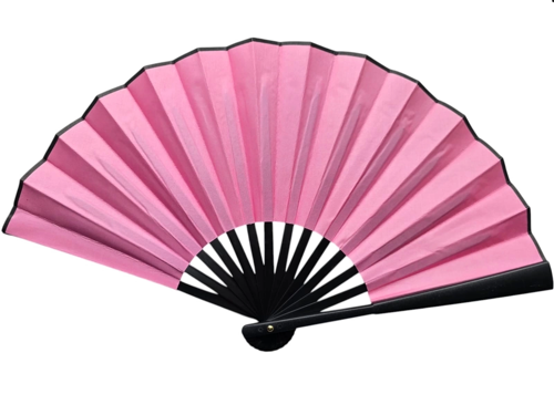Plastik Kumaş Yelpaze 12'Li Pembe