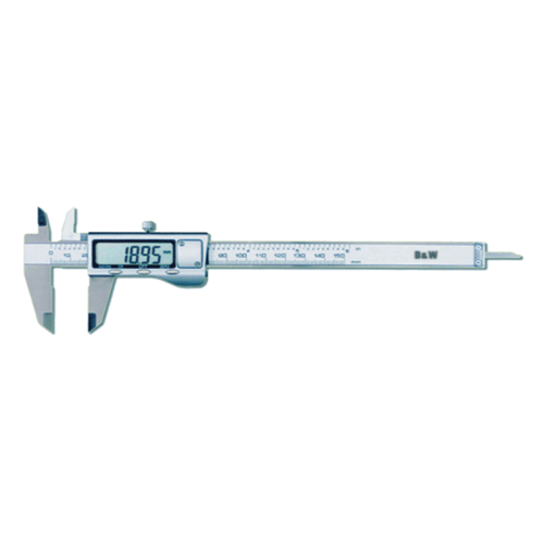 DWMeasuring Büyük LCD Ekran Metal Kasa Dijital Kumpaslar 0 … 150mm