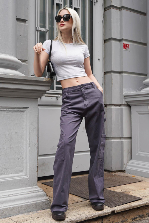 Füme Straight Fit Kargo Pantolon Mg1601