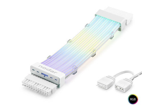 24 Pin Argb Power Supply Uzatma Kablosu (Gümüş Kaplamalı Bükülebilir - 2Mm 108 Led Beyaz ND2814W)