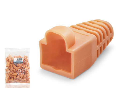 Rj45 Konnektör Papuç - 100 Adet Turuncu (ND2432 / Poşet Paket)