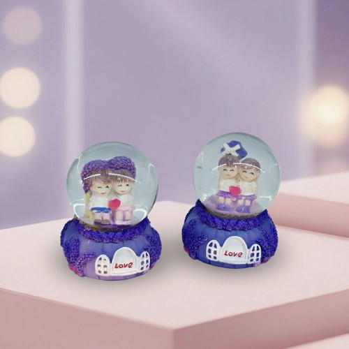 Işıklı Mini Kar Küresi (Pilli, Boyutları: 7 cm x 4 cm)