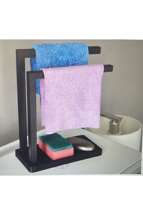 Mutfak Sabun Bez Organizer Stand Modern Tasarım Isı Dayanaklı 3 D Baskı