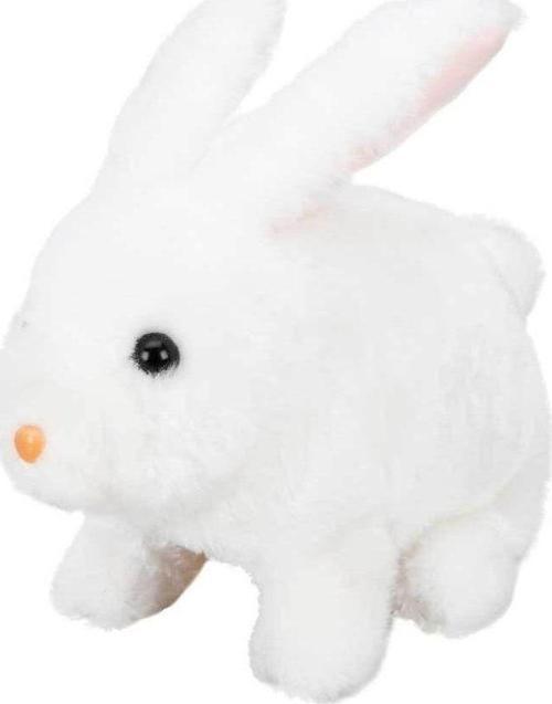 Beyaz Sevimli Peluş Tavşan