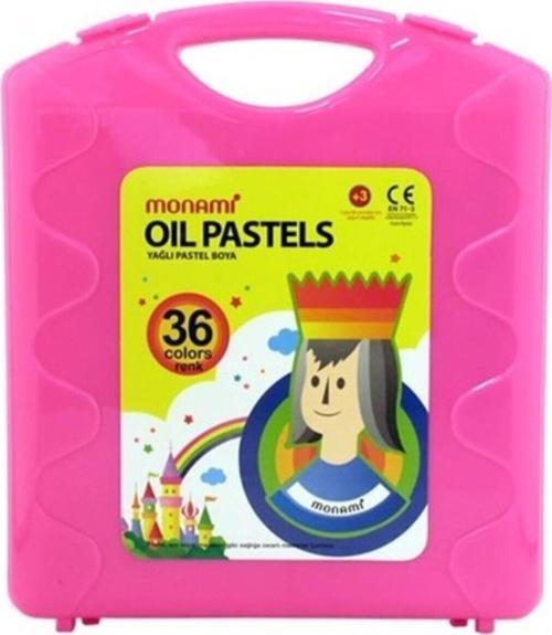 Pastel Boya 36 Renk Çantalı Mavi- Pembe-sarı