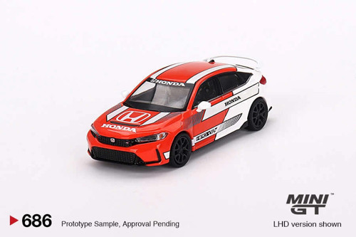 MGT00686 1/64 Honda Civic TYPE R 2023 Pace Car Red