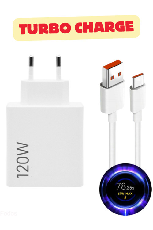 120 Watt Hızlı Şarj Aleti - Turbo Şarj - Fast Charge - Adaptör + Kablo Mi 11T - Mi 11T Pro / Mi 11 / Mi 11 Ultra / Mi 11 Lite Uyumlu