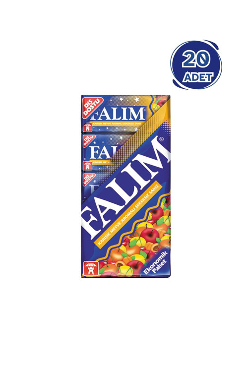 Falım Karışık Meyve Aromalı 5'li Sakız 35 gr - 20 Adet