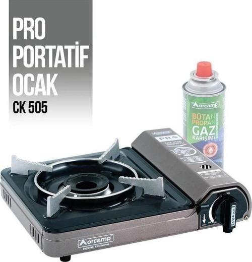 Ck-505 Tekli Portatif Ocak Gaz Stop Gri