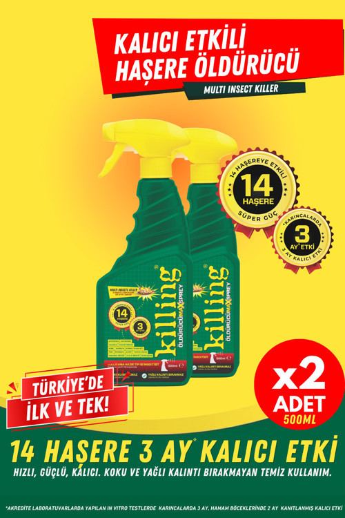 Max Sprey 2’li Eko Set – Böcek İlacı 14 Haşereye Etkili, Karınca 3 Ay Kalıcı 2x500ml