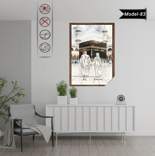 Statik Tutunma Özellikli Tablo - Poster Dini (Model- 83)