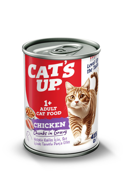 Cats Up Yaş Yetişkin Kedi Maması Tavuklu 415gr