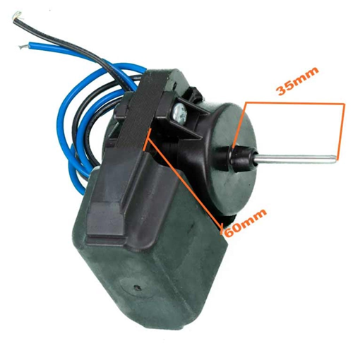 BOSCH NOFROST İÇ FAN MOTORU SİYAH KABLOLU F61-10 3,17MM