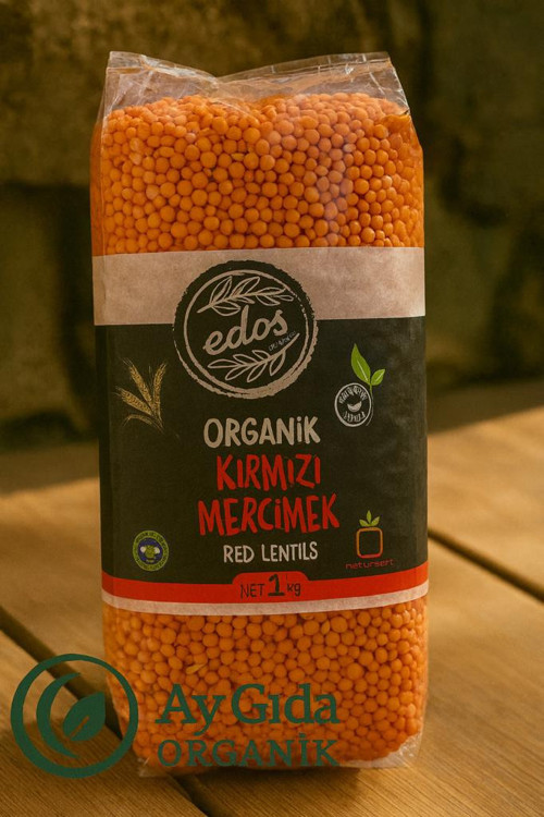 Organik Kırmızı Mercimek 1 Kg